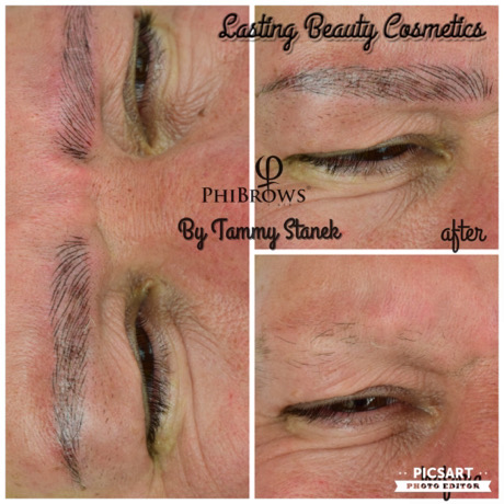 Microblading eyebrows by Lasting Beauty Cosmetics